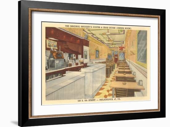 Snockey's Oyster Bar, Philadelphia, Pennsylvania-null-Framed Art Print