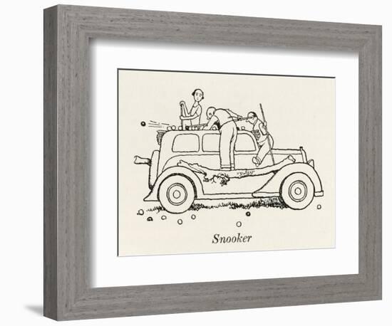 Snooker Car-William Heath Robinson-Framed Photographic Print