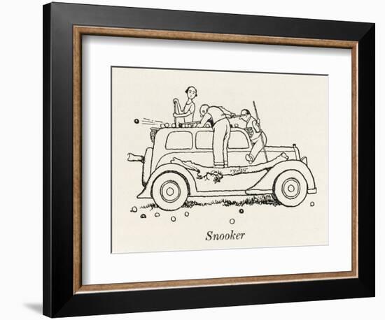 Snooker Car-William Heath Robinson-Framed Photographic Print