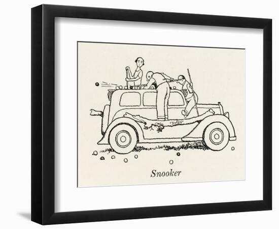 Snooker Car-William Heath Robinson-Framed Photographic Print