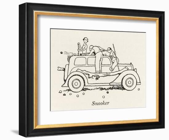 Snooker Car-William Heath Robinson-Framed Photographic Print