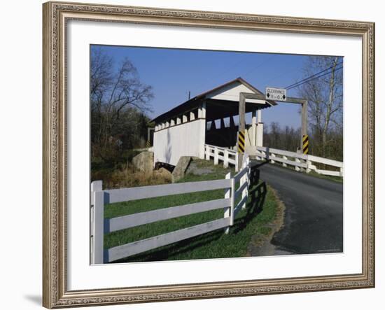 Snooks Covered Bridge, Bedford County, Pennsylvania, USA-null-Framed Photographic Print