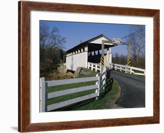 Snooks Covered Bridge, Bedford County, Pennsylvania, USA-null-Framed Photographic Print