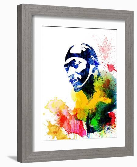 Snoop Dog Watercolor-Jack Hunter-Framed Art Print