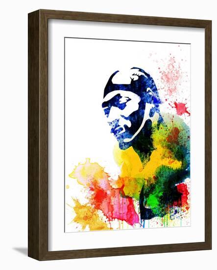 Snoop Dog Watercolor-Jack Hunter-Framed Art Print