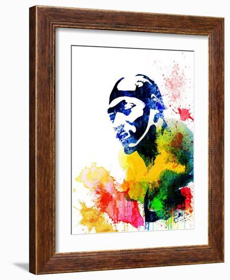 Snoop Dog Watercolor-Jack Hunter-Framed Art Print