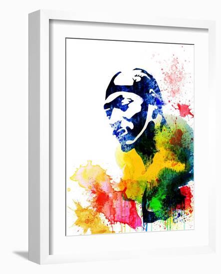 Snoop Dog Watercolor-Jack Hunter-Framed Art Print