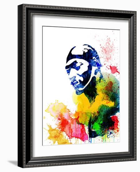 Snoop Dog Watercolor-Jack Hunter-Framed Art Print