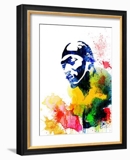 Snoop Dog Watercolor-Jack Hunter-Framed Art Print