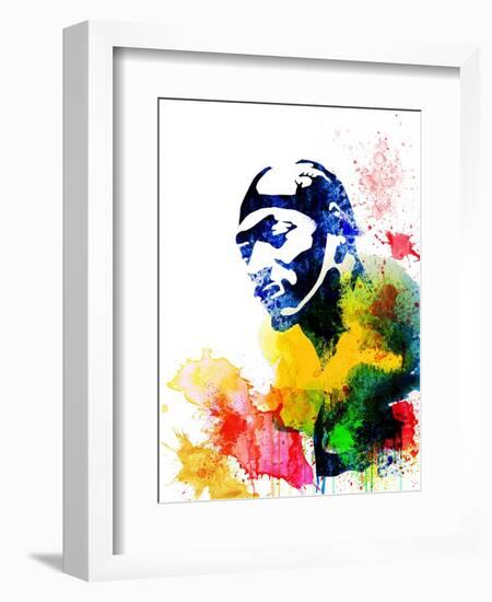 Snoop Dog Watercolor-Jack Hunter-Framed Premium Giclee Print