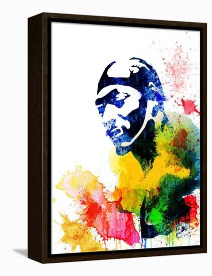 Snoop Dog Watercolor-Jack Hunter-Framed Stretched Canvas