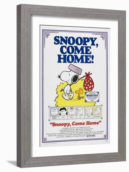 Snoopy, Come Home!-null-Framed Premium Giclee Print