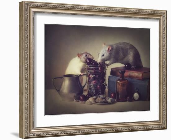 Snoozy And Jimmy-Ellen Van Deelen-Framed Giclee Print