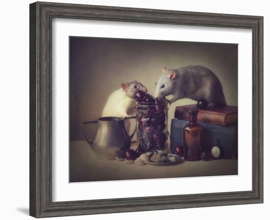 Snoozy And Jimmy-Ellen Van Deelen-Framed Giclee Print