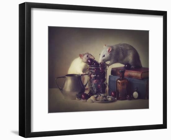 Snoozy And Jimmy-Ellen Van Deelen-Framed Giclee Print