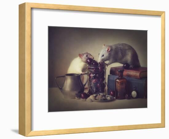 Snoozy And Jimmy-Ellen Van Deelen-Framed Giclee Print