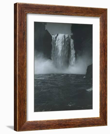 Snoqualmie Falls, Circa 1909-Asahel Curtis-Framed Giclee Print