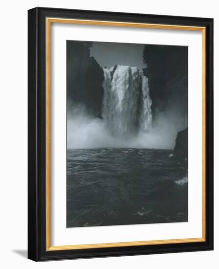 Snoqualmie Falls, Circa 1909-Asahel Curtis-Framed Giclee Print