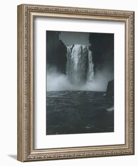 Snoqualmie Falls, Circa 1909-Asahel Curtis-Framed Giclee Print