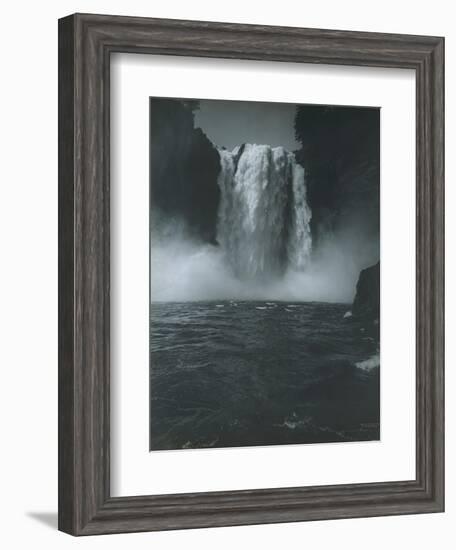 Snoqualmie Falls, Circa 1909-Asahel Curtis-Framed Giclee Print