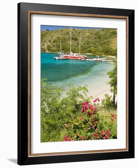 Snorkelers in Idyllic Pirates Bight Cove, Bight, British Virgin Islands-Trish Drury-Framed Photographic Print