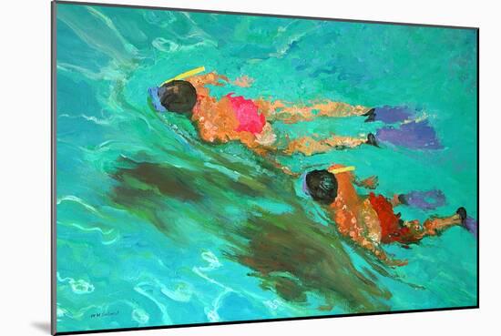 Snorkellers-William Ireland-Mounted Giclee Print