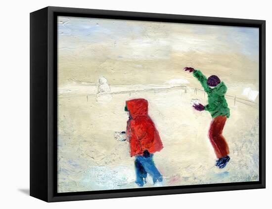 Snow! 2014-Nancy Moniz-Framed Premier Image Canvas