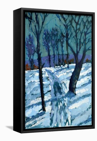 Snow,2015-Paul Powis-Framed Premier Image Canvas