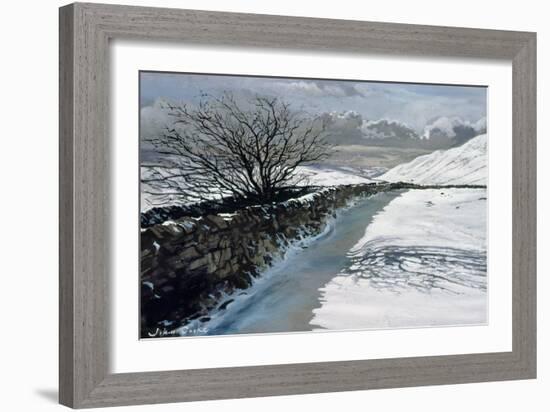 Snow Above Barbondale, Barbon, nr Kirby Lonsdale, Cumbria-John Cooke-Framed Giclee Print