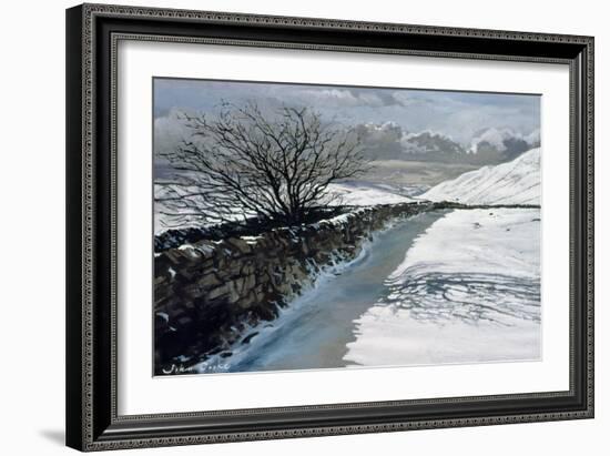 Snow Above Barbondale, Barbon, nr Kirby Lonsdale, Cumbria-John Cooke-Framed Giclee Print