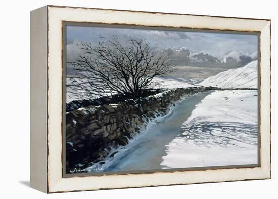 Snow Above Barbondale, Barbon, nr Kirby Lonsdale, Cumbria-John Cooke-Framed Premier Image Canvas