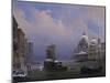 Snow and Fog in Venice (Grand Canal and Church of the Salute)-Ippolito Caffi-Mounted Art Print