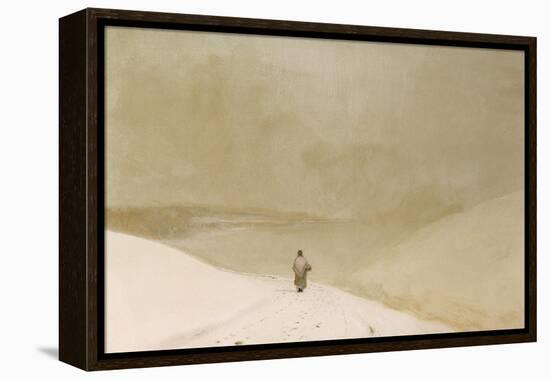 Snow and Mist (Caprice in Yellow Minor)-John Atkinson Grimshaw-Framed Premier Image Canvas