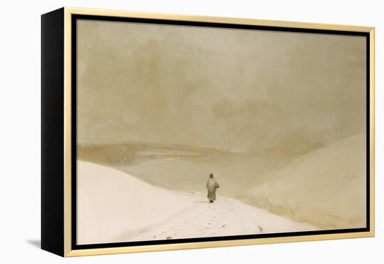 Snow and Mist (Caprice in Yellow Minor)-John Atkinson Grimshaw-Framed Premier Image Canvas