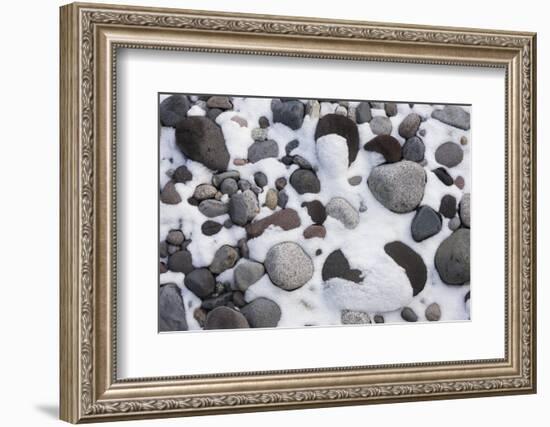 Snow and Rocks, Mt Rainier National Park, Washington, USA-Art Wolfe-Framed Photographic Print