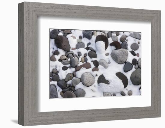 Snow and Rocks, Mt Rainier National Park, Washington, USA-Art Wolfe-Framed Photographic Print