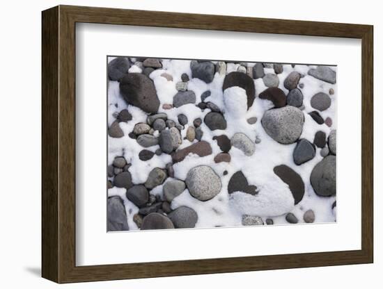 Snow and Rocks, Mt Rainier National Park, Washington, USA-Art Wolfe-Framed Photographic Print