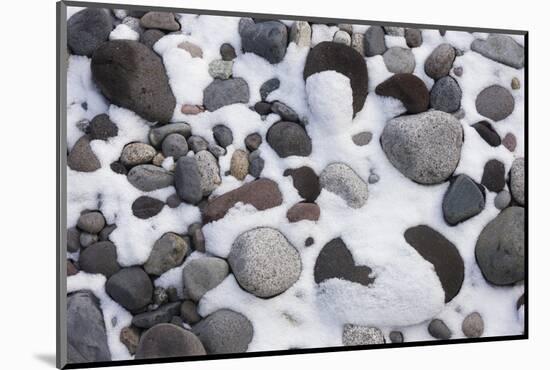 Snow and Rocks, Mt Rainier National Park, Washington, USA-Art Wolfe-Mounted Photographic Print