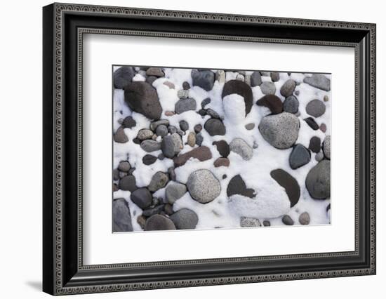 Snow and Rocks, Mt Rainier National Park, Washington, USA-Art Wolfe-Framed Photographic Print