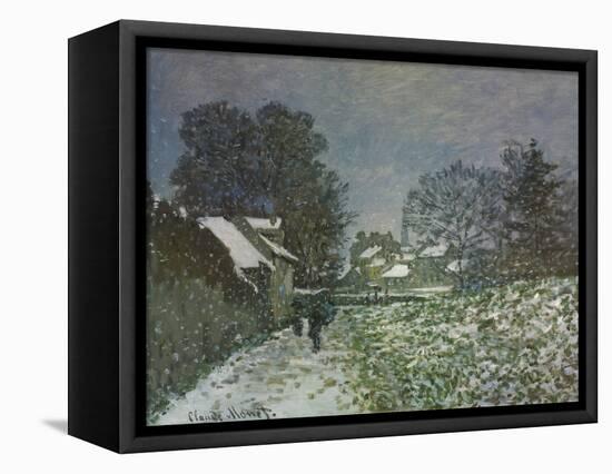 Snow at Argenteuil, 1874-Claude Monet-Framed Premier Image Canvas