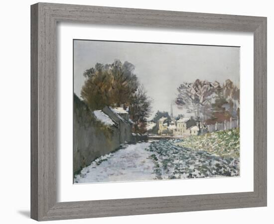 Snow at Argenteuil, 1874-Eugène Boudin-Framed Giclee Print