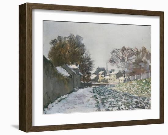 Snow at Argenteuil, 1874-Eugène Boudin-Framed Giclee Print