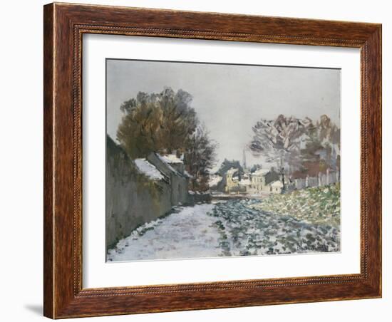 Snow at Argenteuil, 1874-Eugène Boudin-Framed Giclee Print