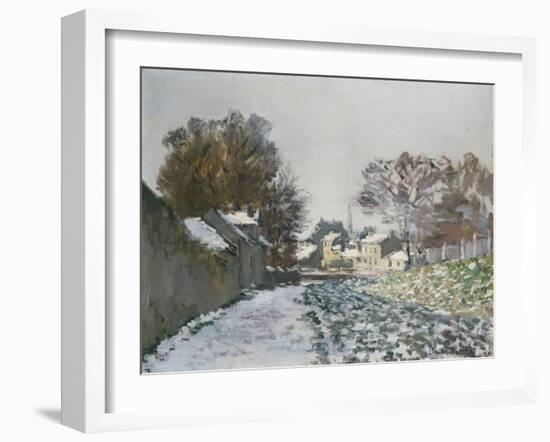 Snow at Argenteuil, 1874-Eugène Boudin-Framed Giclee Print