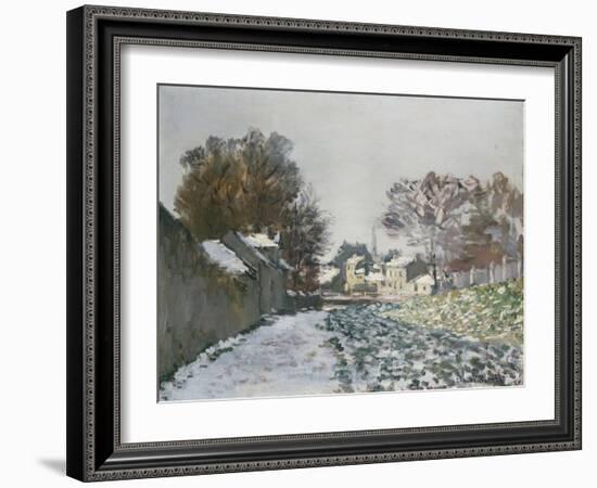 Snow at Argenteuil, 1874-Eugène Boudin-Framed Giclee Print