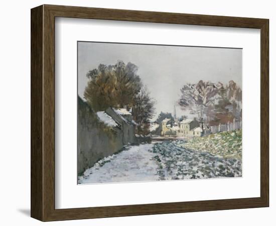 Snow at Argenteuil, 1874-Eugène Boudin-Framed Giclee Print