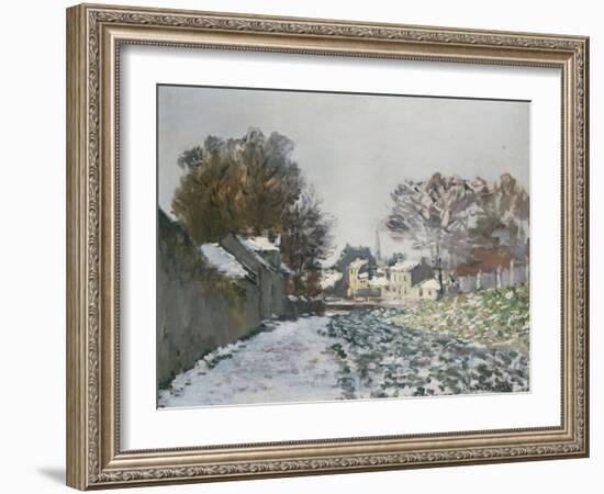 Snow at Argenteuil, 1874-Eugène Boudin-Framed Giclee Print