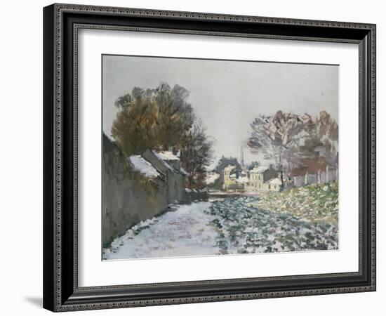 Snow at Argenteuil, 1874-Eugène Boudin-Framed Giclee Print