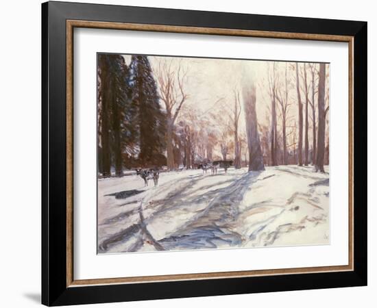 Snow at Broadlands-Paul Stewart-Framed Giclee Print