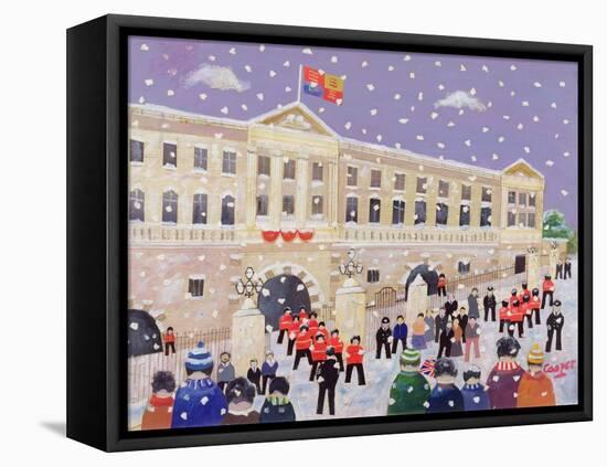 Snow at Buckingham Palace-William Cooper-Framed Premier Image Canvas